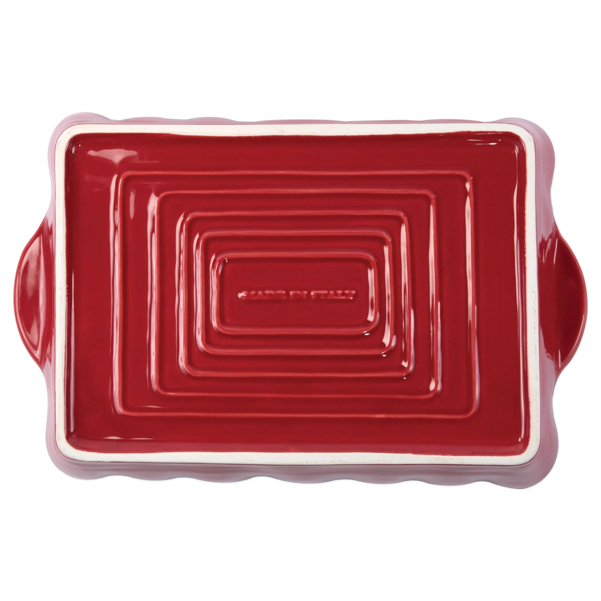 Italian Bakers Large Rectangular Baker - Red