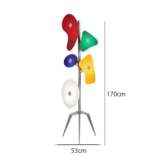 Italian Foscarini Orbital Art Acrylic Standing Floor Lamp