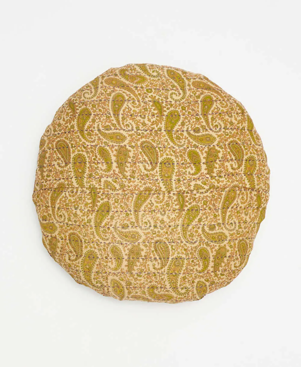 Kantha Round Pillow - No. 240323