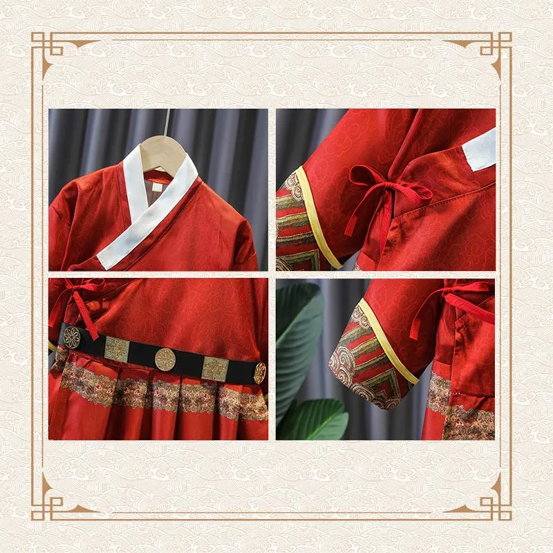 Kids Festive Traditional Chinese New Year Outfit Hanfu