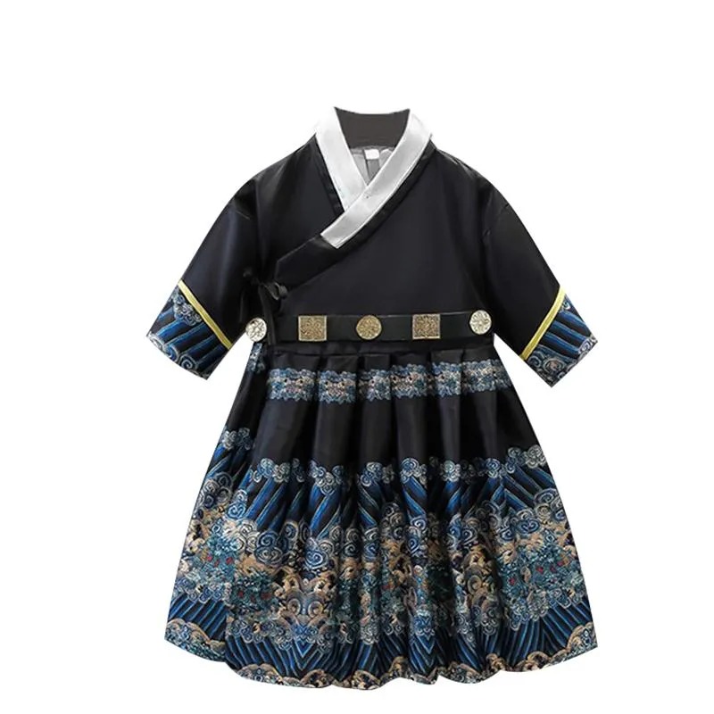 Kids Festive Traditional Chinese New Year Outfit Hanfu