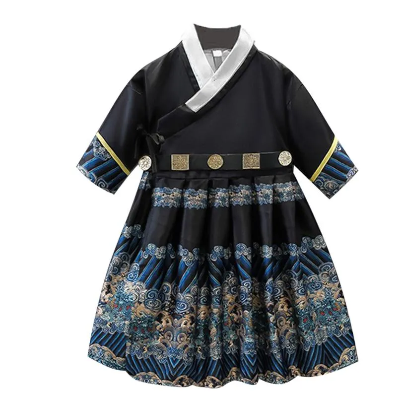 Kids Festive Traditional Chinese New Year Outfit Hanfu