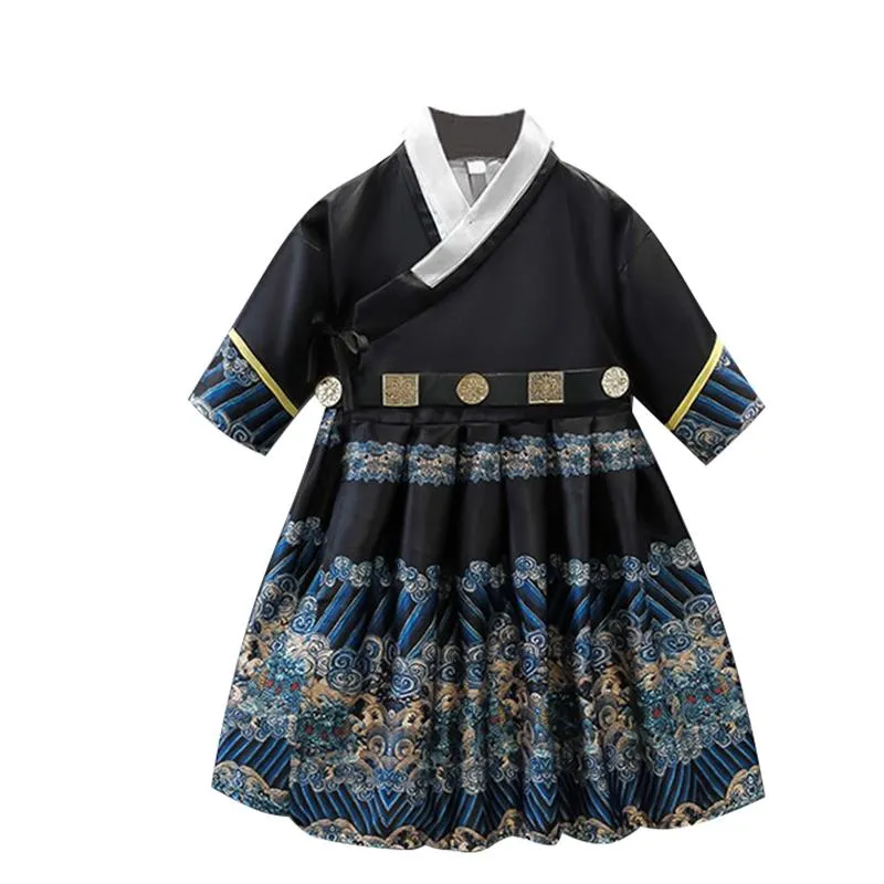 Kids Festive Traditional Chinese New Year Outfit Hanfu