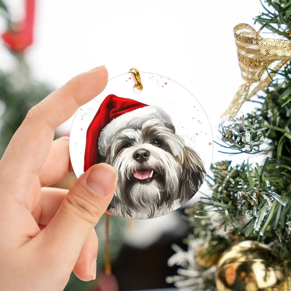 Lhasa-Apso-2 Christmas Ornament