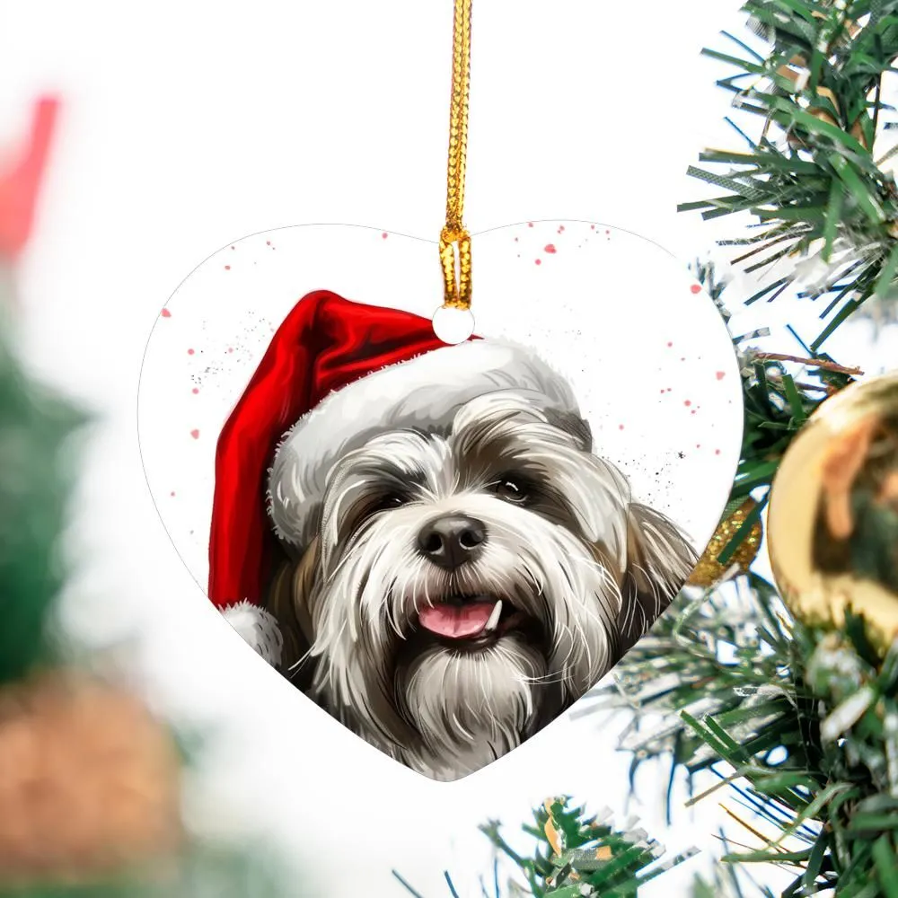 Lhasa-Apso-2 Christmas Ornament