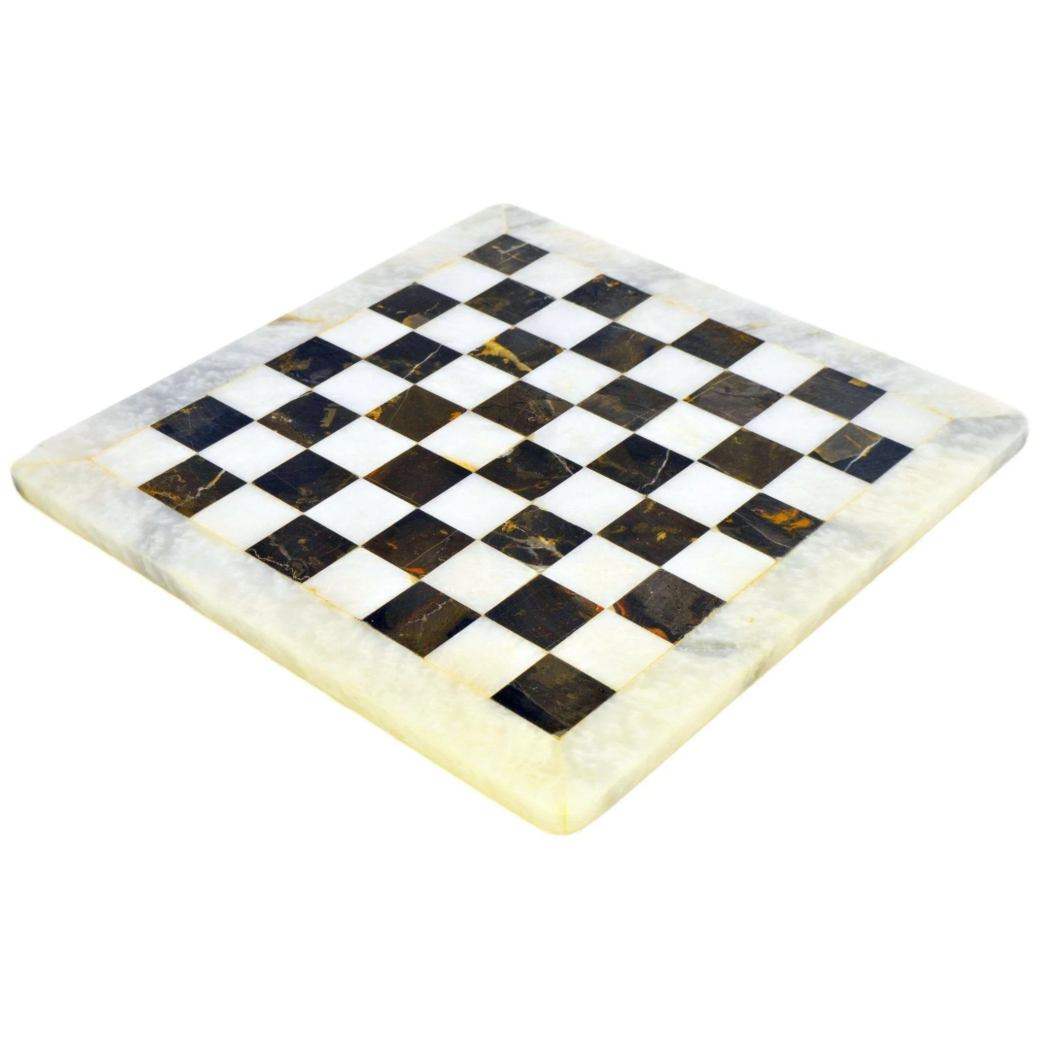 Luxury Chess Set in Michelangelo and White Marble