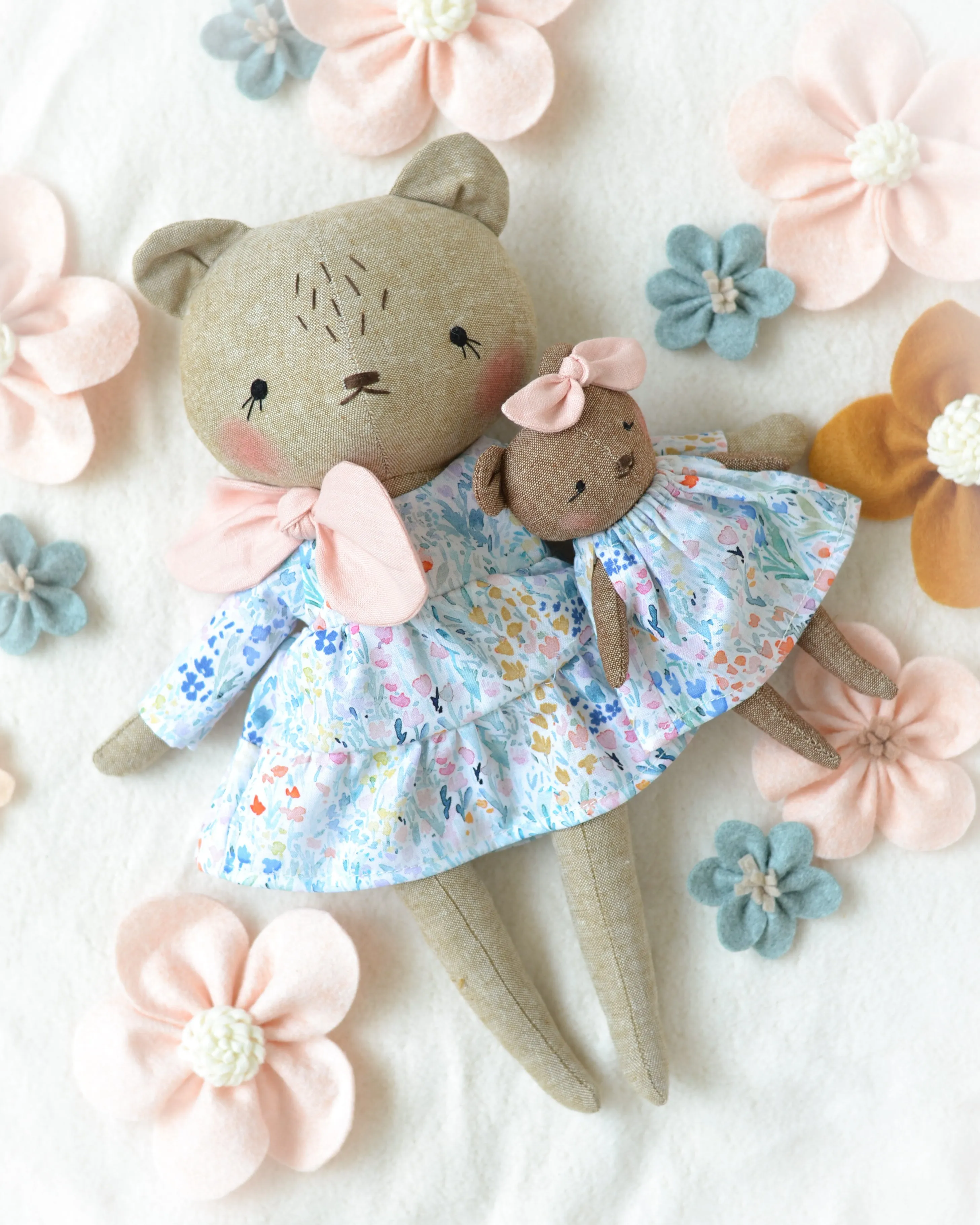 Mama Teddy Bear   baby Doll Soft Toy