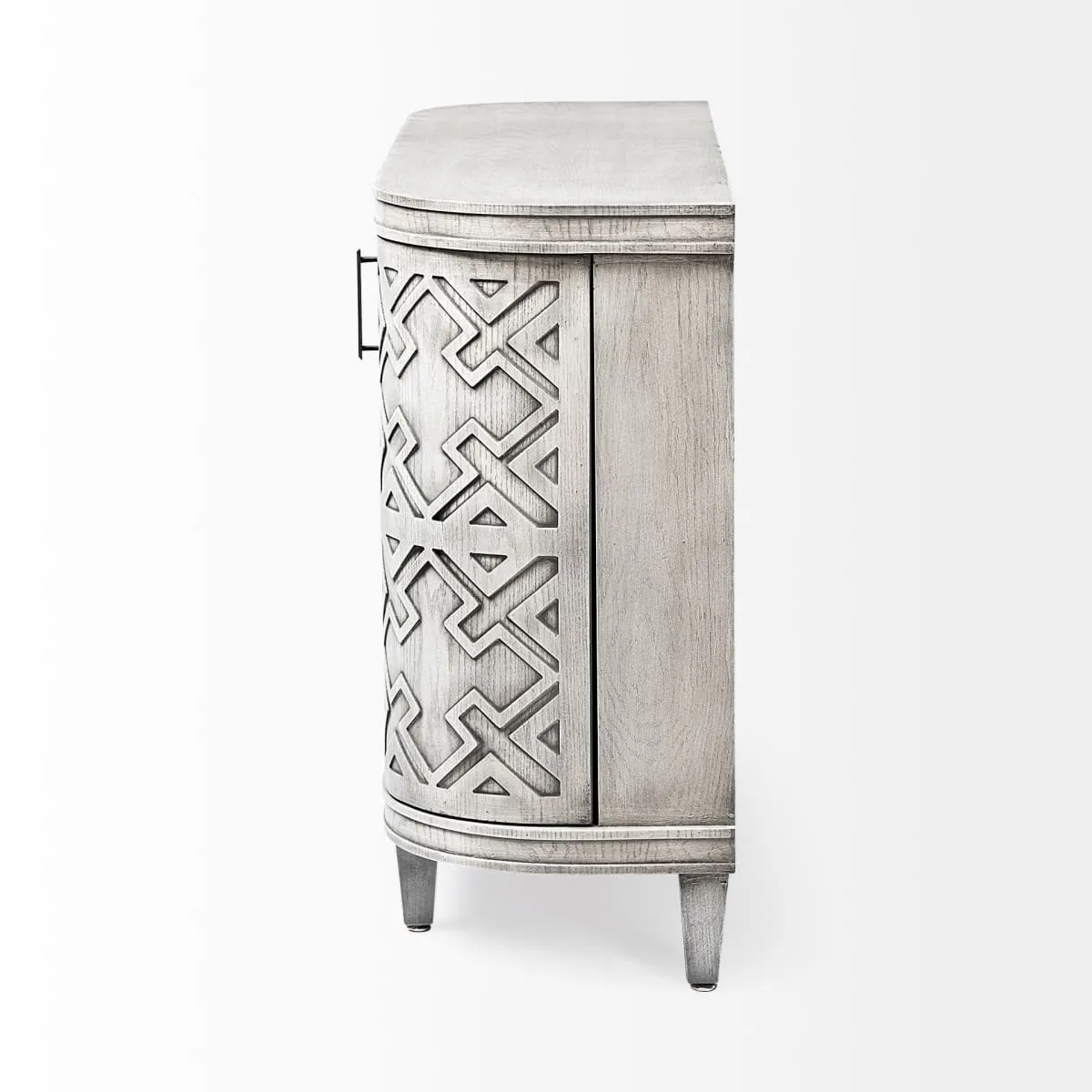 Moseley Accent Cabinet Gray Wood | 47L