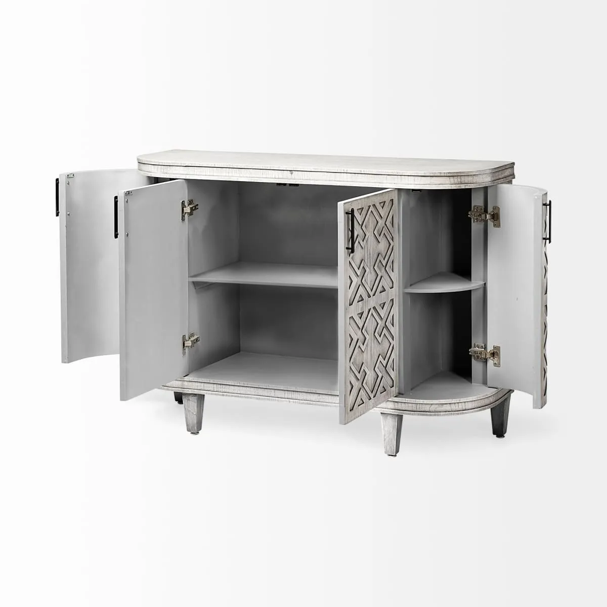 Moseley Accent Cabinet Gray Wood | 47L