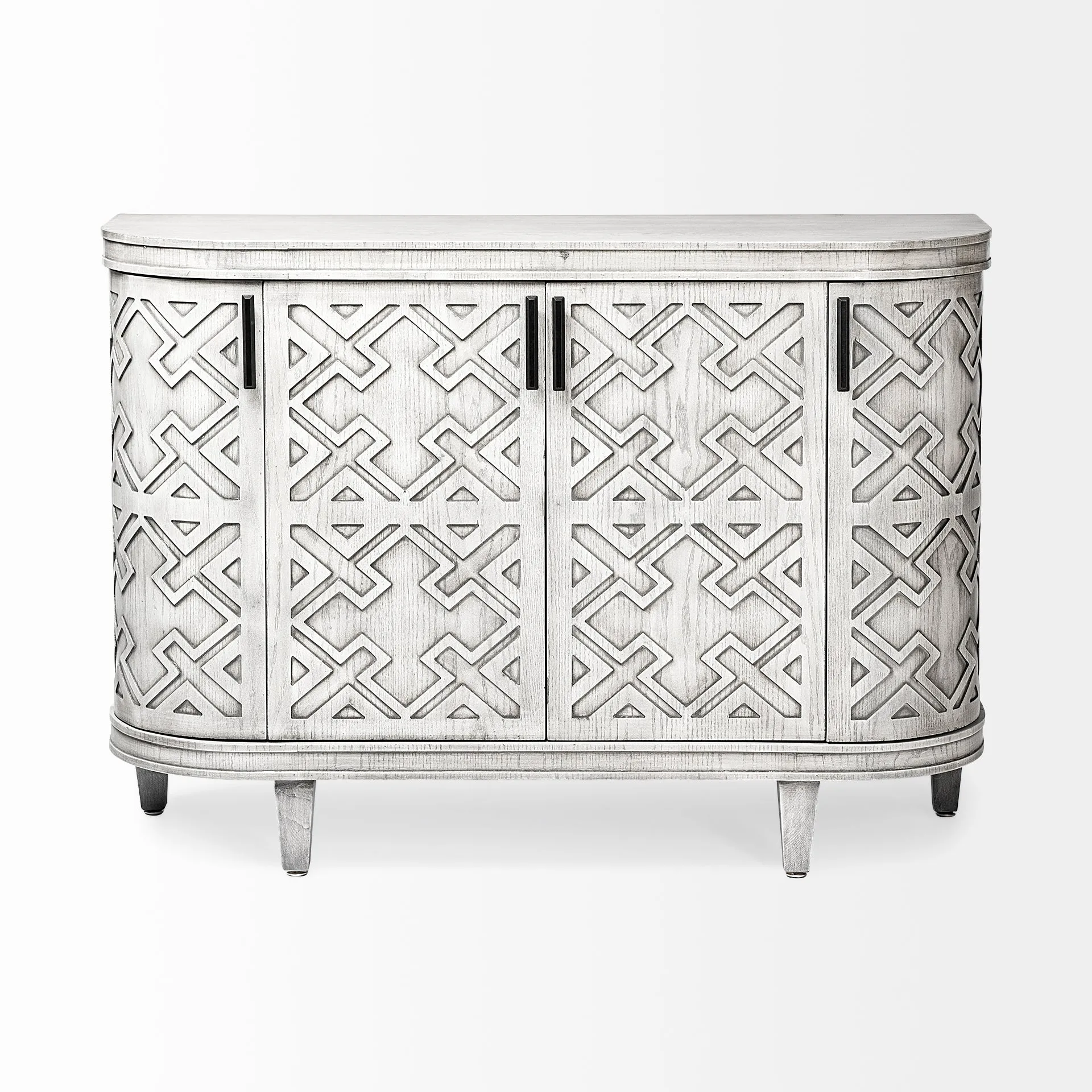 Moseley Accent Cabinet Gray Wood | 47L