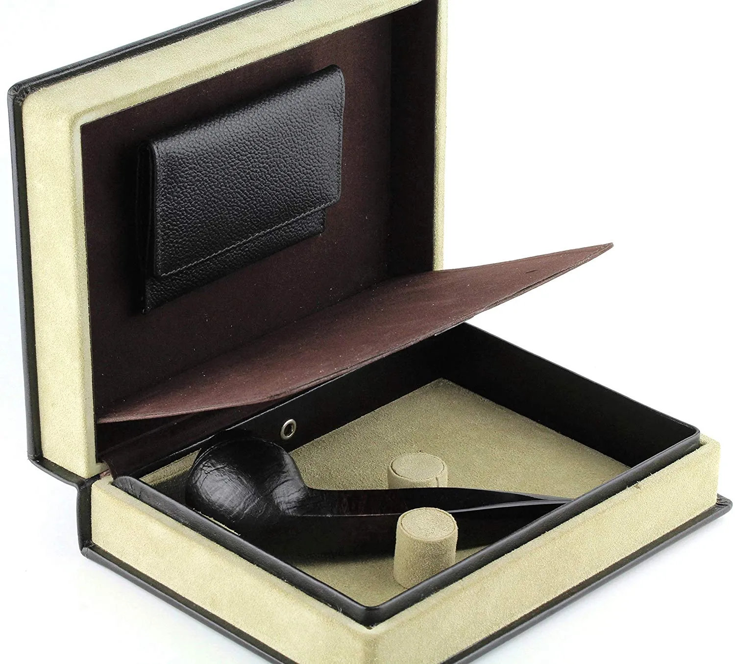 Mr. Brog Elegant Full Grain Leather Tobacco Pipe Case - Travel Box