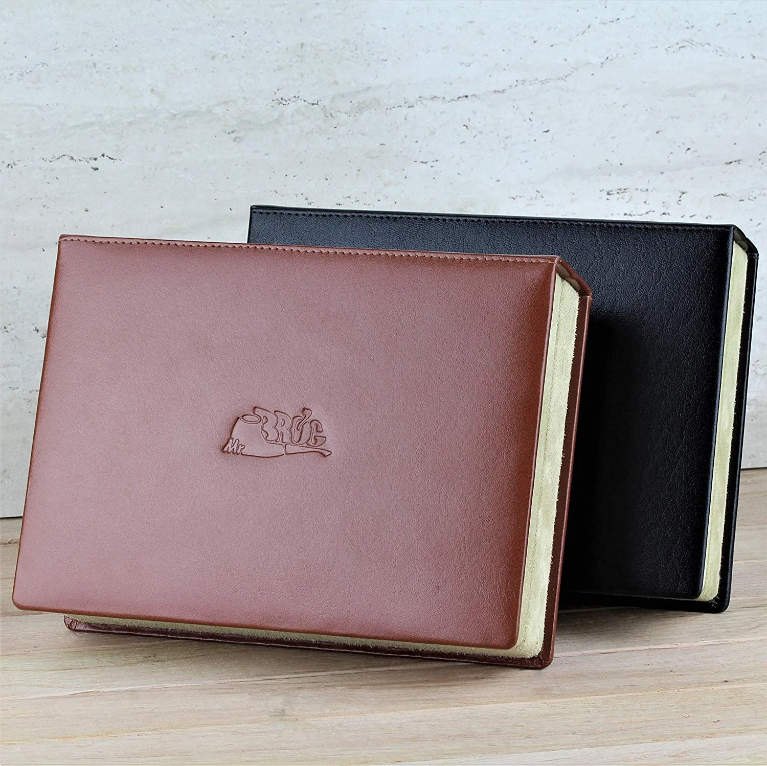 Mr. Brog Elegant Full Grain Leather Tobacco Pipe Case - Travel Box