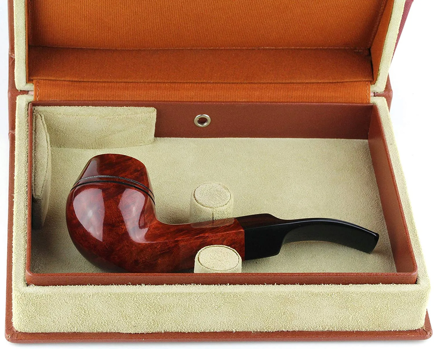 Mr. Brog Elegant Full Grain Leather Tobacco Pipe Case - Travel Box