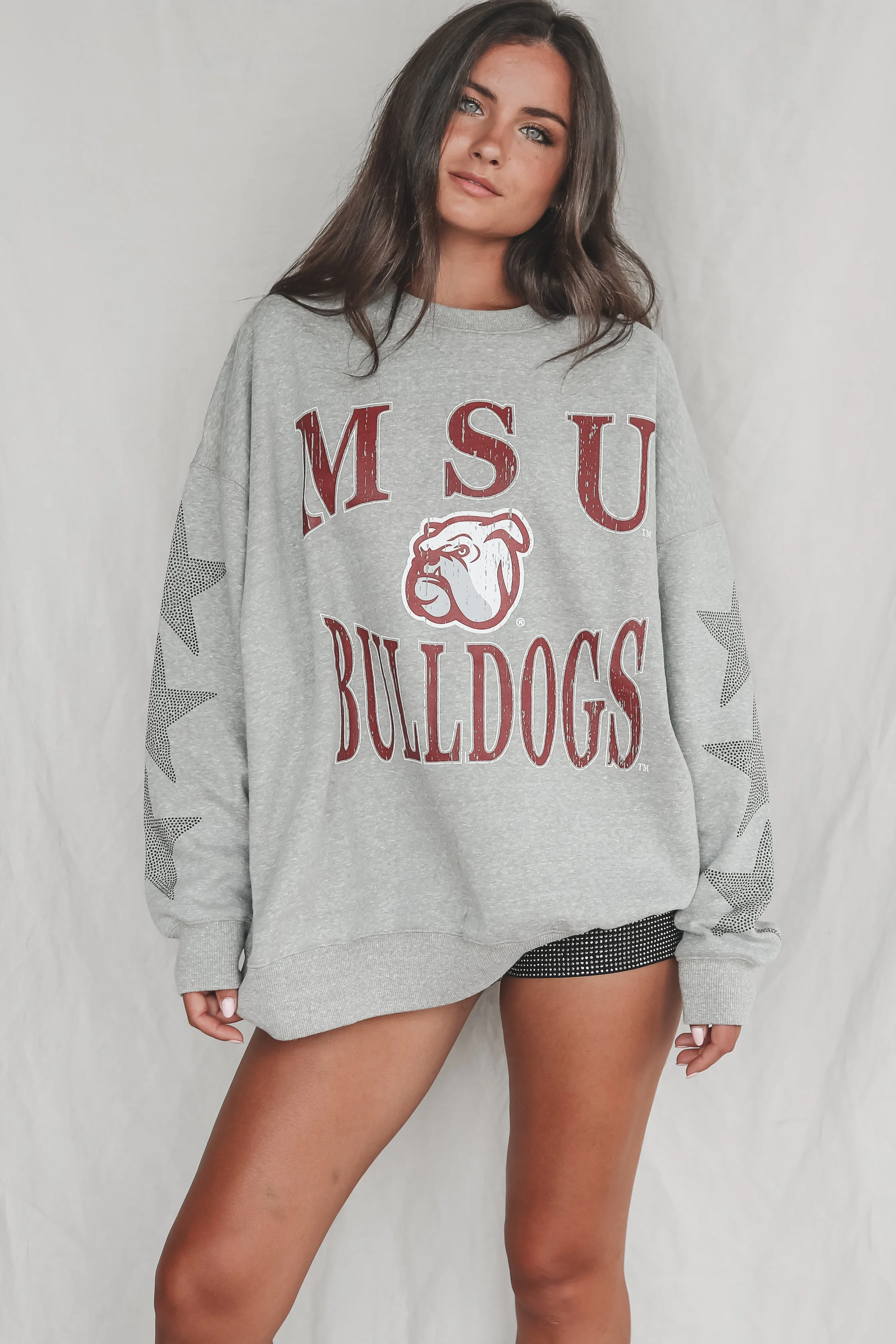 MSU Bulldogs Gray Game Day Pullover