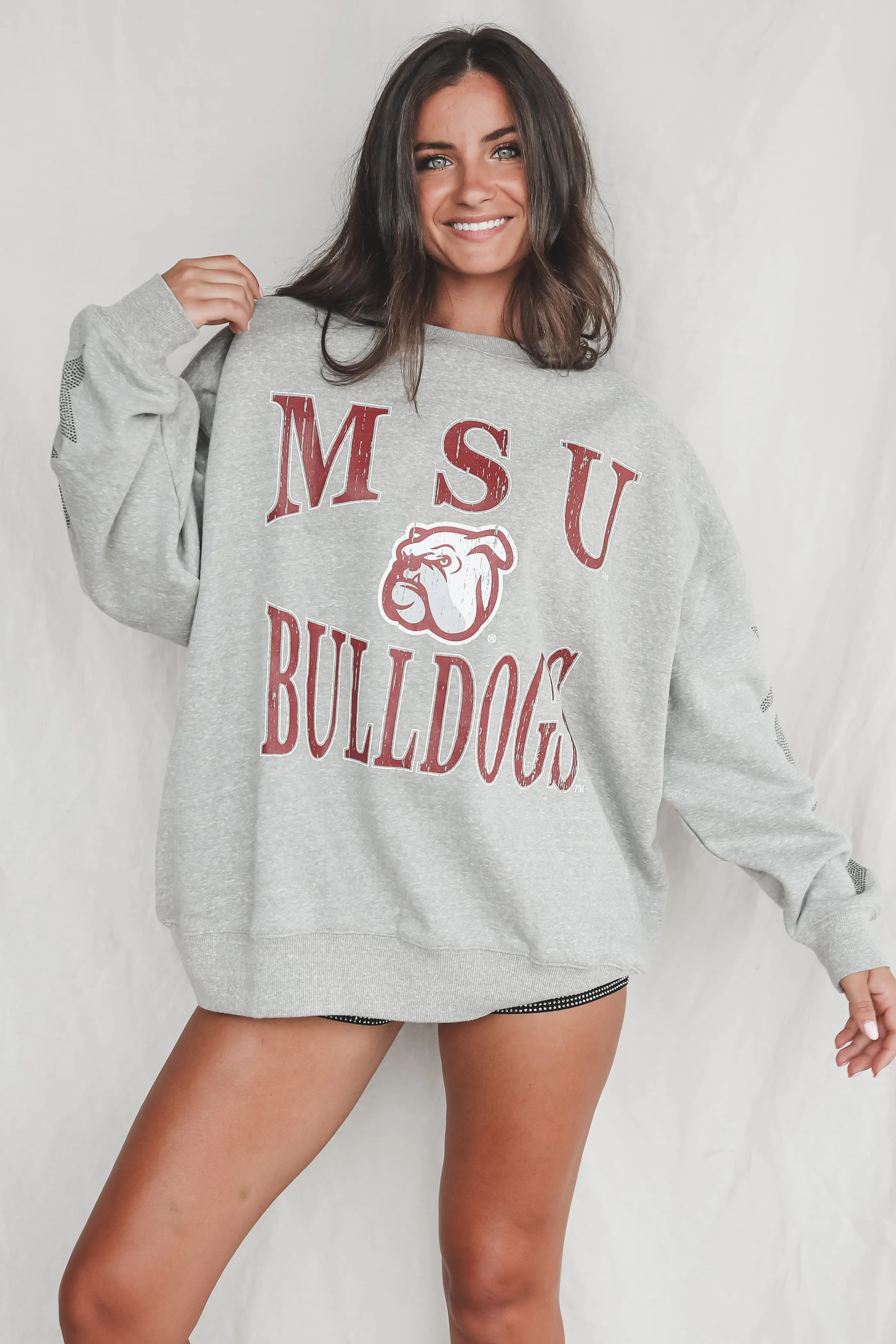 MSU Bulldogs Gray Game Day Pullover