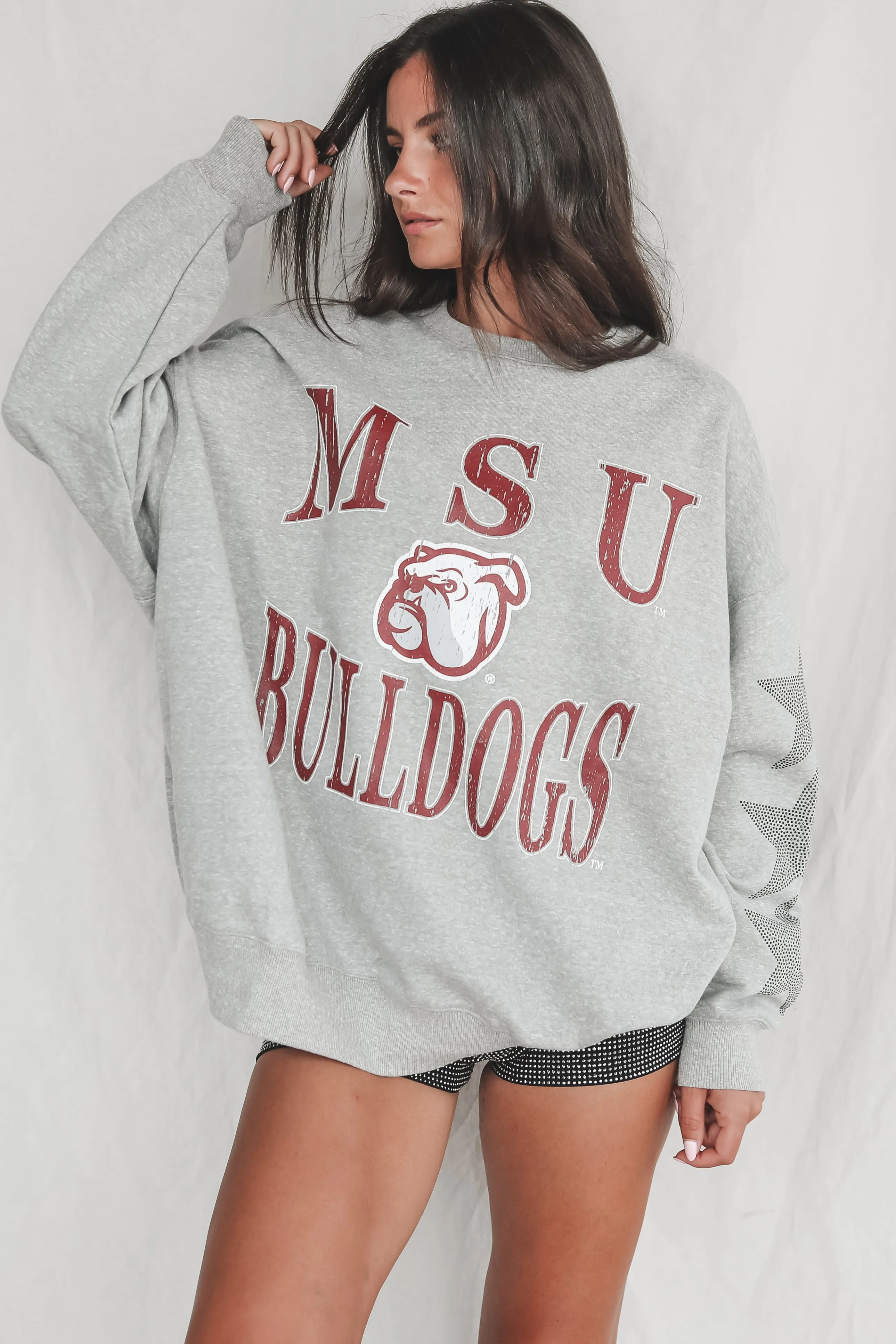 MSU Bulldogs Gray Game Day Pullover