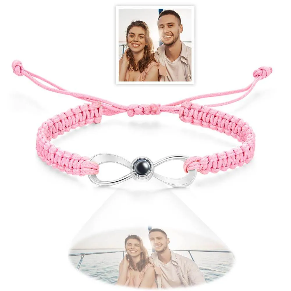 Personalized Adjustable Custom Infinity Projection Photo Bracelet