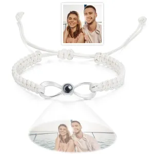 Personalized Adjustable Custom Infinity Projection Photo Bracelet