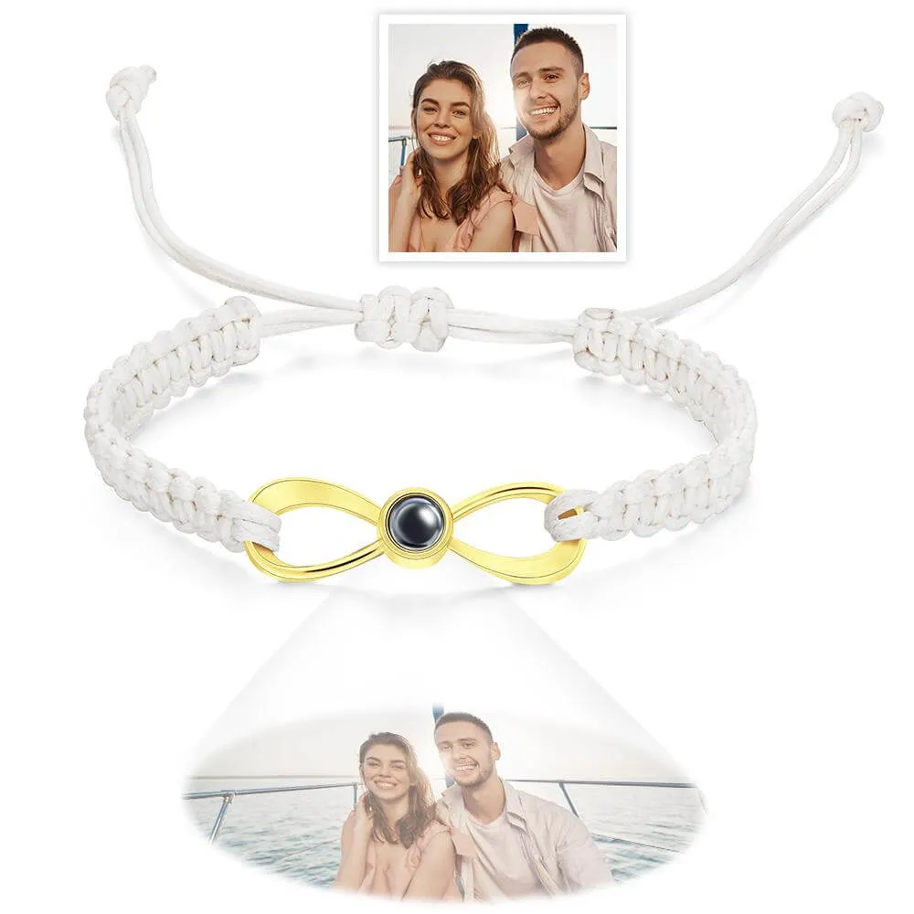 Personalized Adjustable Custom Infinity Projection Photo Bracelet