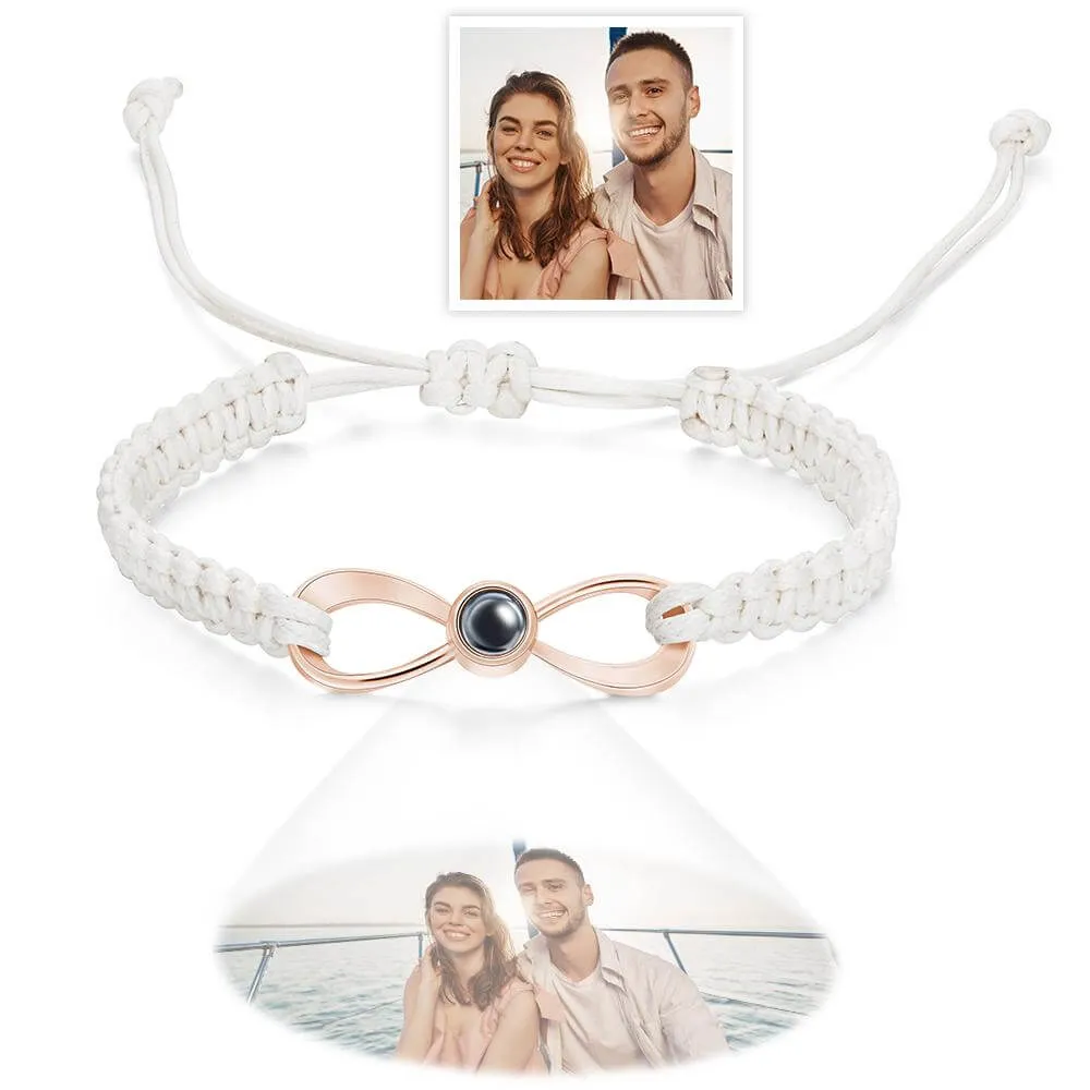 Personalized Adjustable Custom Infinity Projection Photo Bracelet