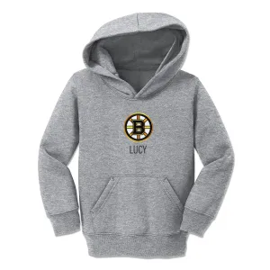 Personalized Boston Bruins Toddler Pullover Hooded Sweatshirt