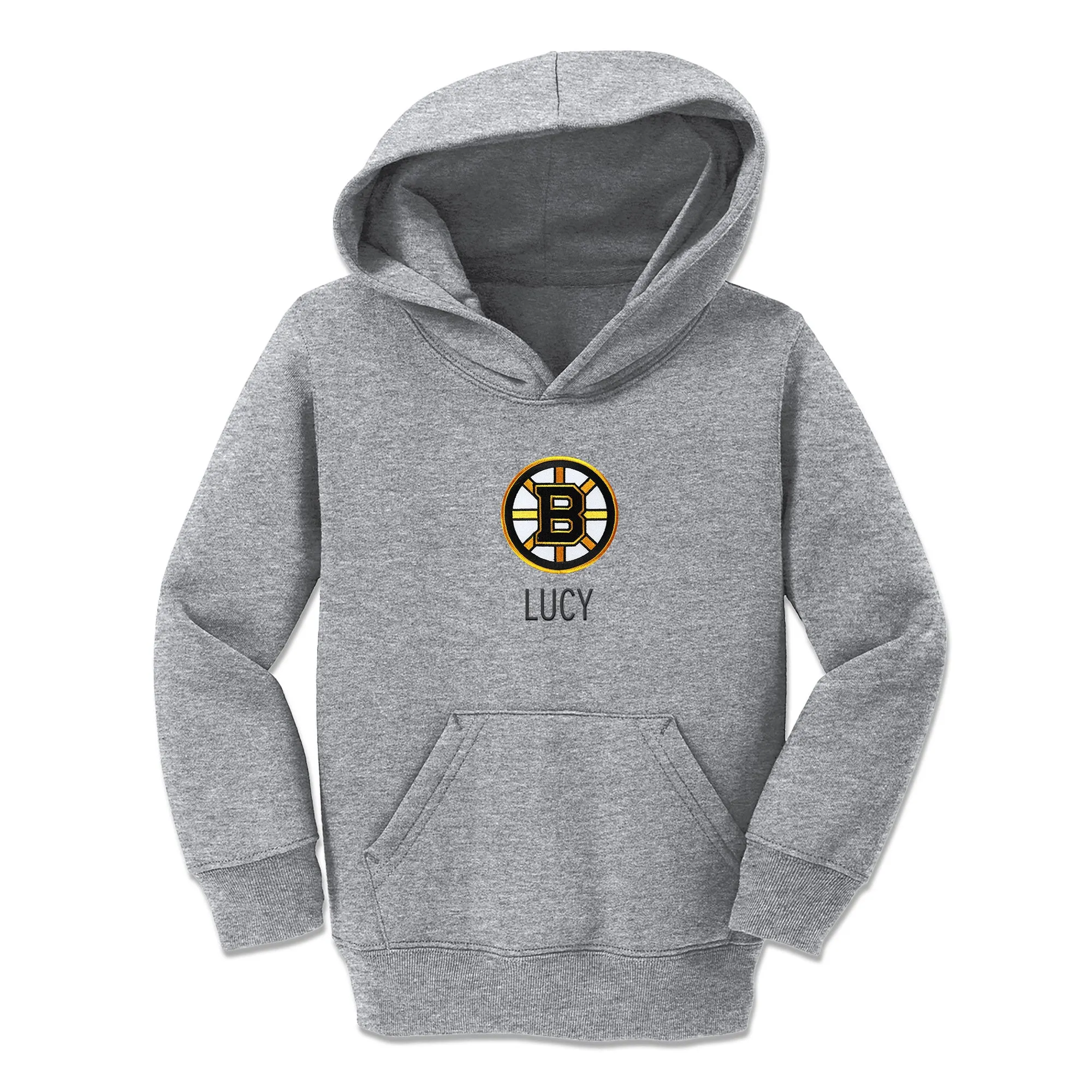 Personalized Boston Bruins Toddler Pullover Hooded Sweatshirt