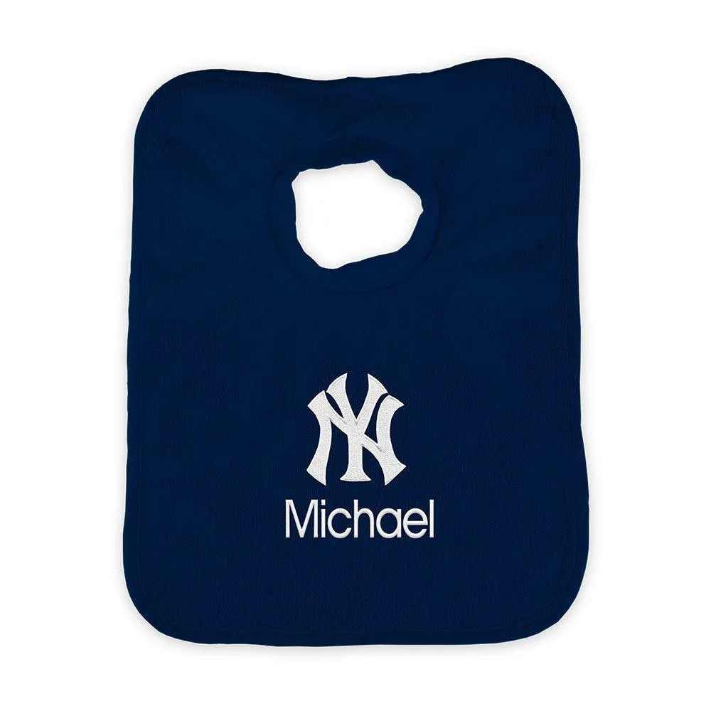 Personalized New York Yankees Pullover Bib