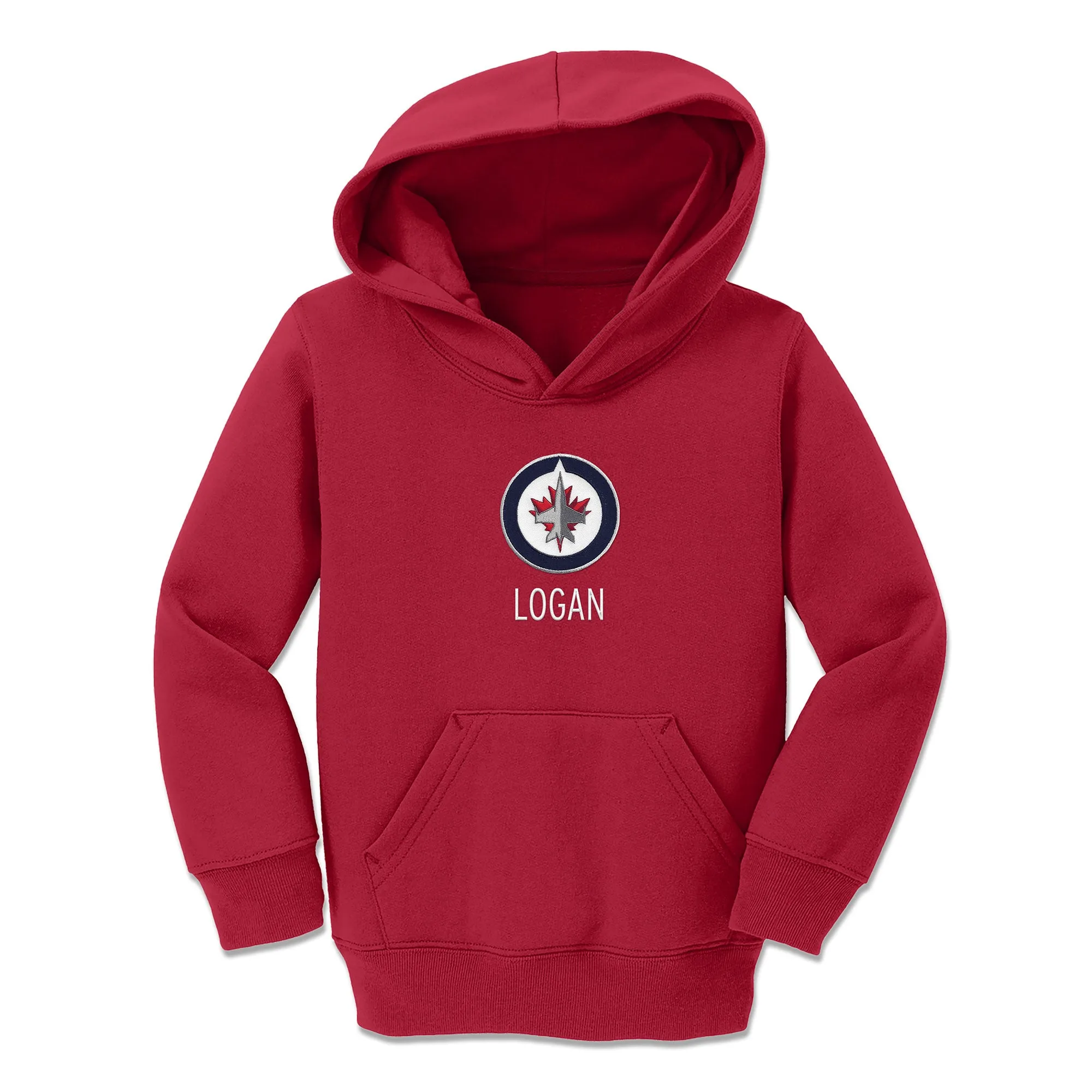 Personalized Winnipeg Jets Toddler Pullover Hooded Sweatshirt