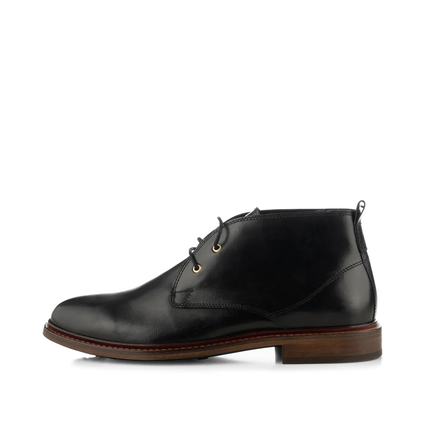 Phoenix chukka boot leather - BLACK