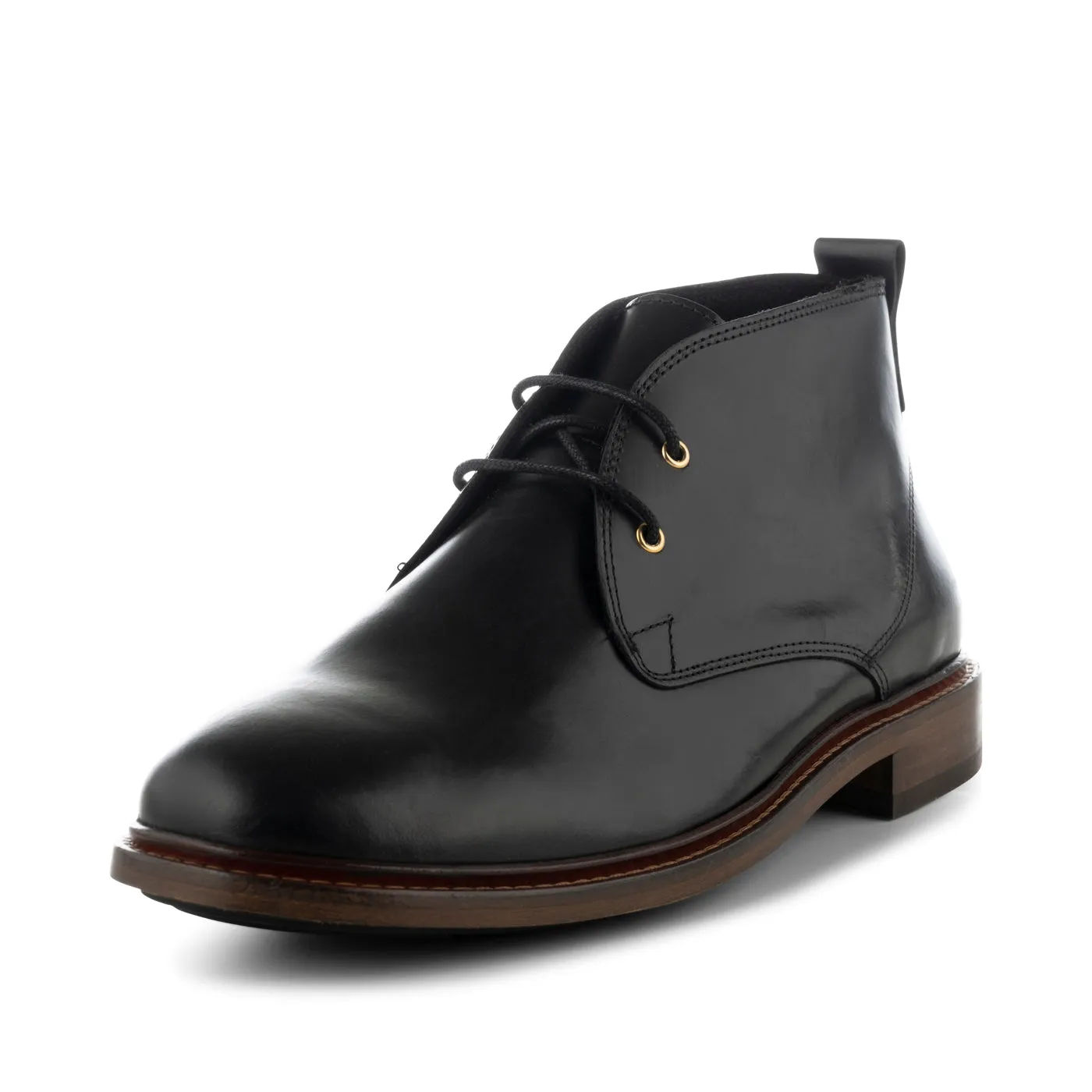 Phoenix chukka boot leather - BLACK