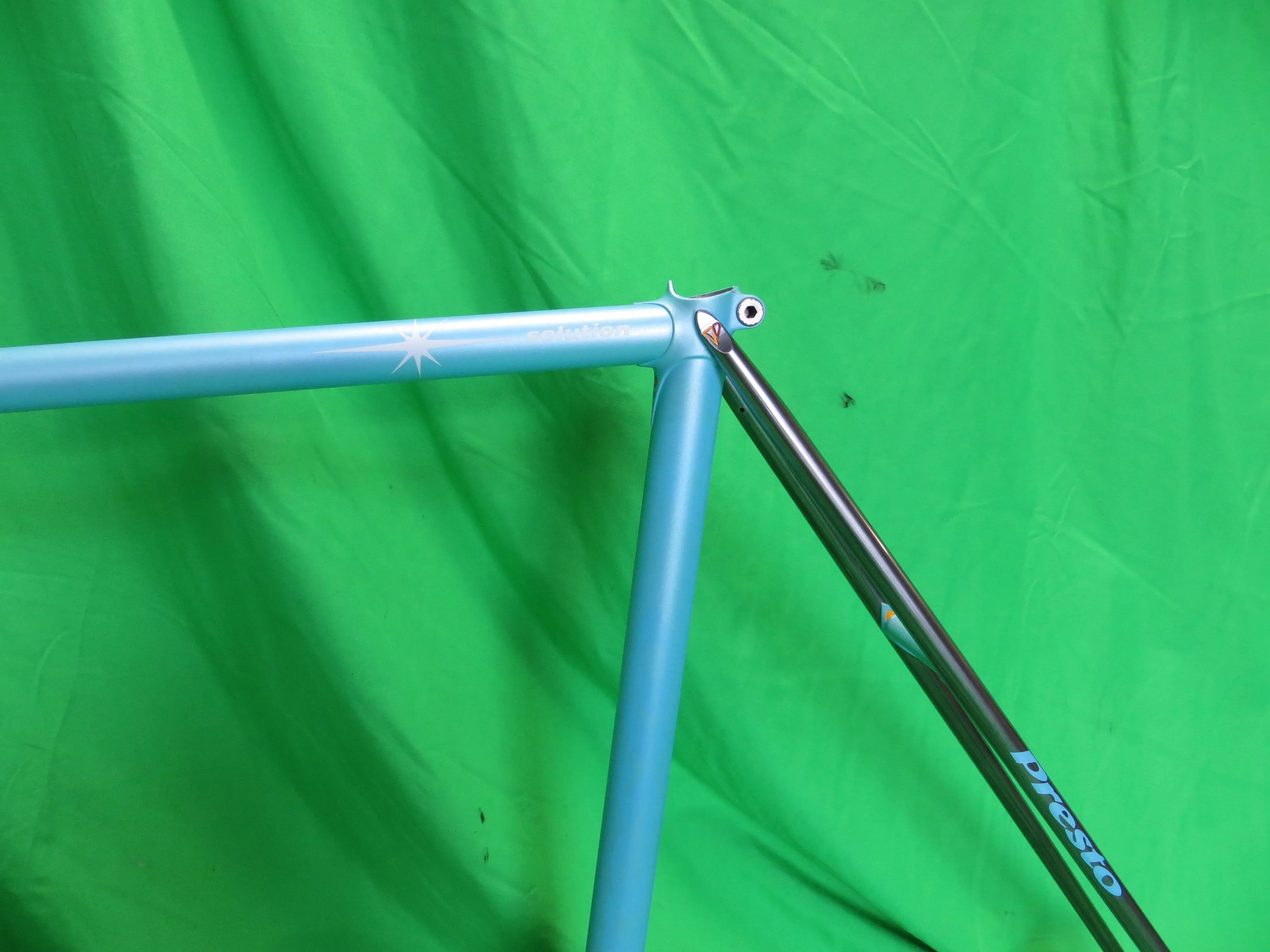 PRESTO Columbus Max Fork // Matte Light Blue / Gray Metallic Two Tone // 55cm Used by SS-Class