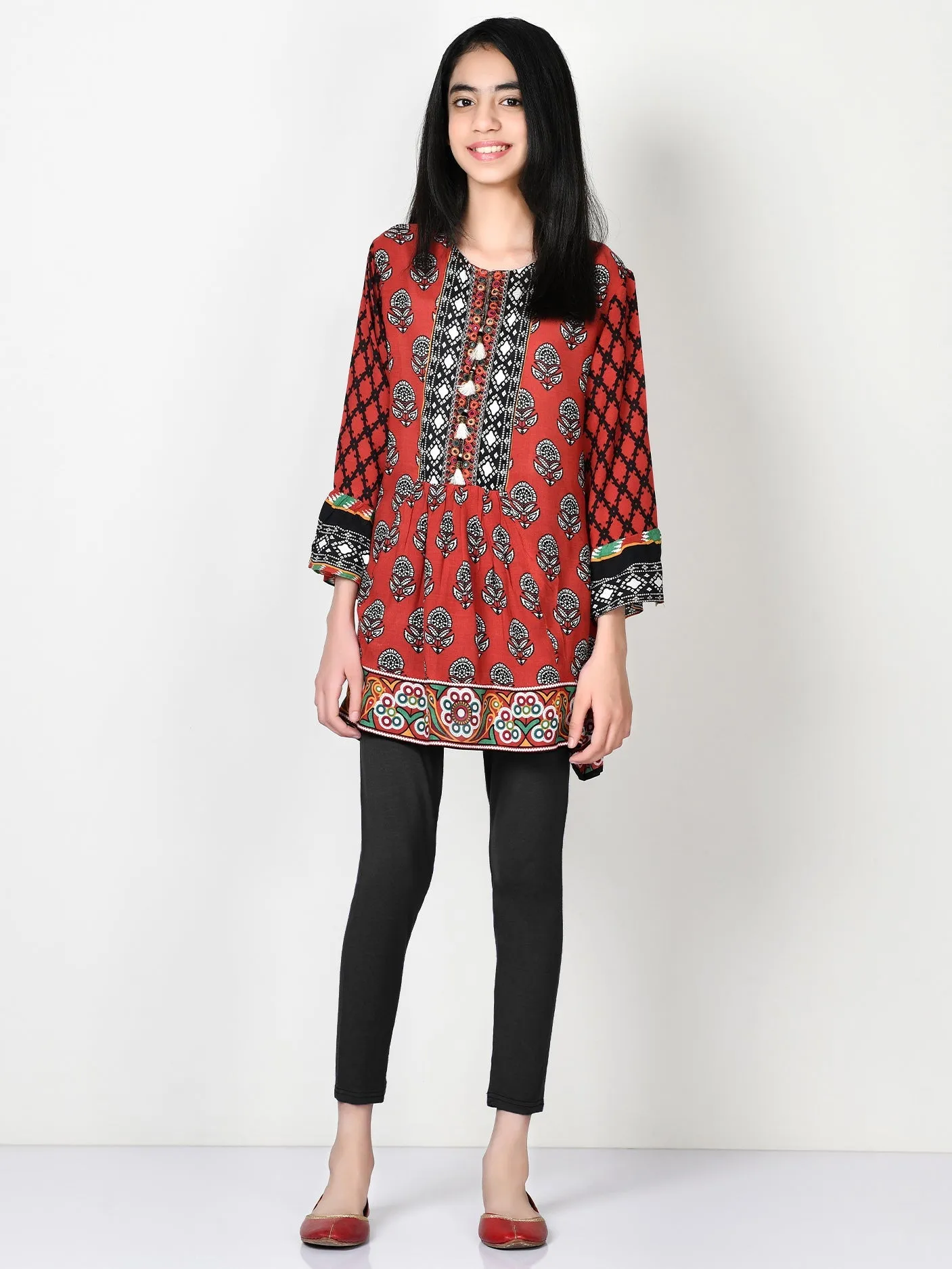 Printed Arabic Lawn Shirt