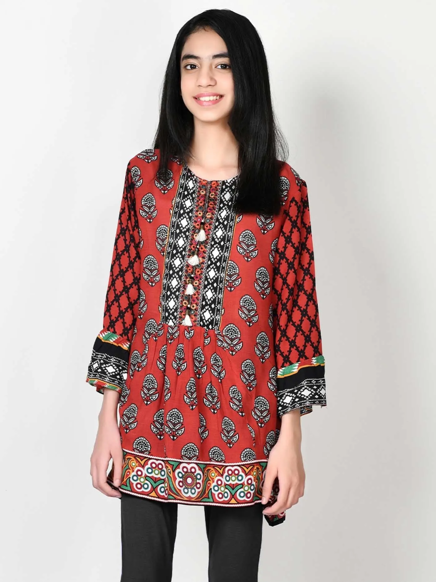 Printed Arabic Lawn Shirt