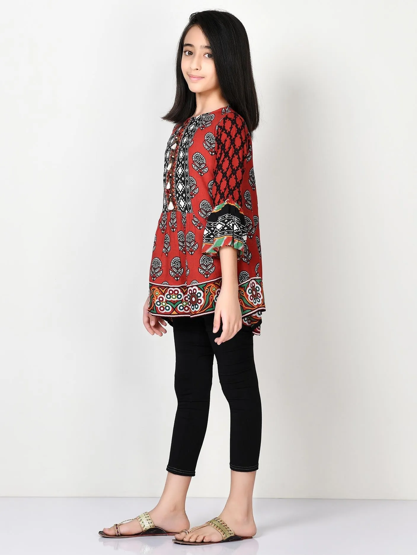 Printed Arabic Lawn Shirt