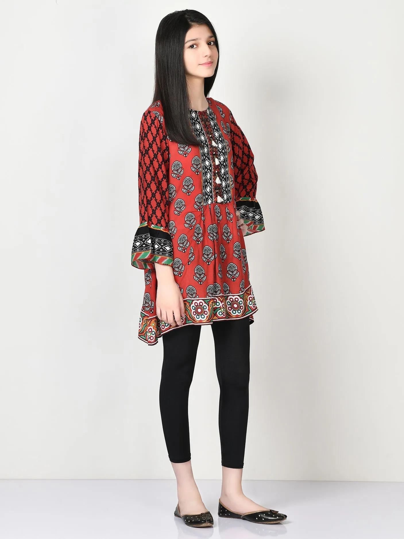 Printed Arabic Lawn Shirt