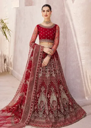 Red Lehenga Choli | Emaan Adeel | Mirha Wedding Edition '23 | MH-203