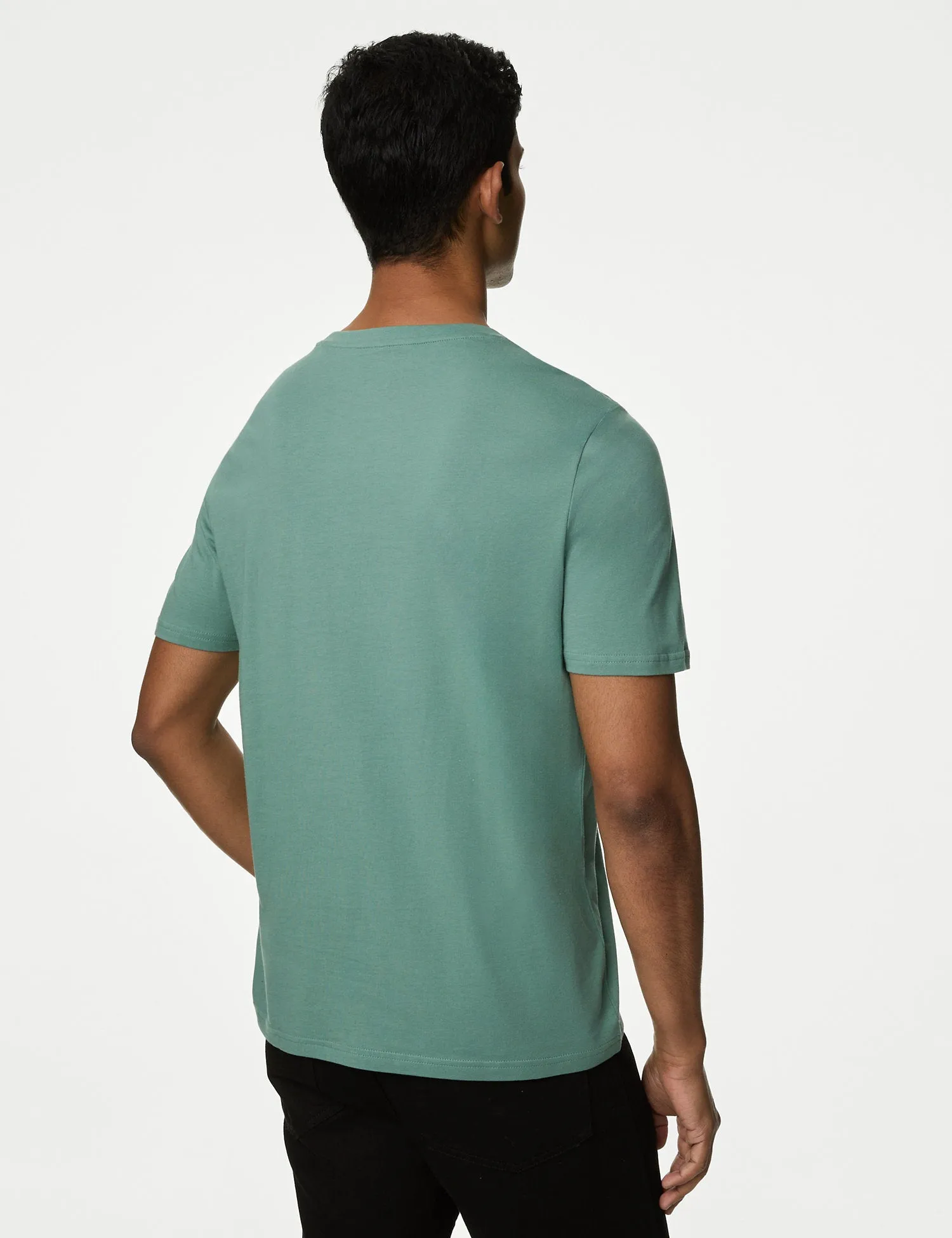 Regular Fit Pure Cotton Crew Neck T-Shirt