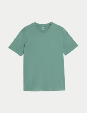 Regular Fit Pure Cotton Crew Neck T-Shirt