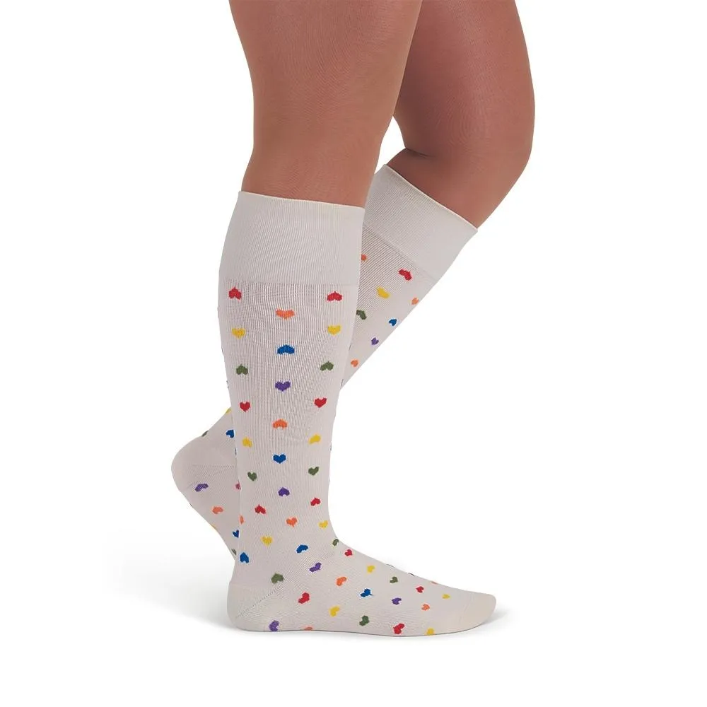 Rejuva Heart 15-20 mmHg Knee High Compression Socks