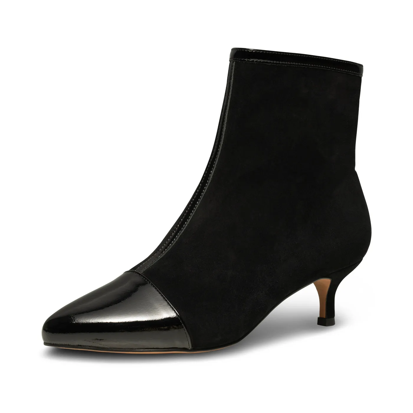 Saga boot patent suede - BLACK