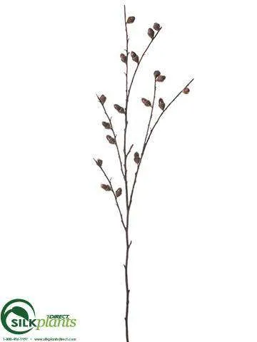 Silk Plants Direct Acorn Spray - Brown Two Tone - Pack of 12