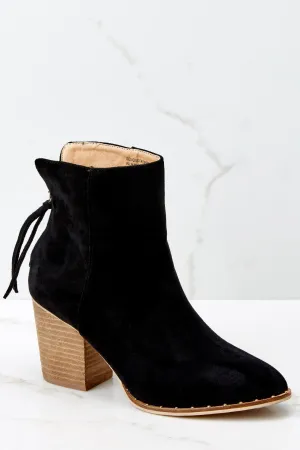 Taking These With Me Black Ankle Booties