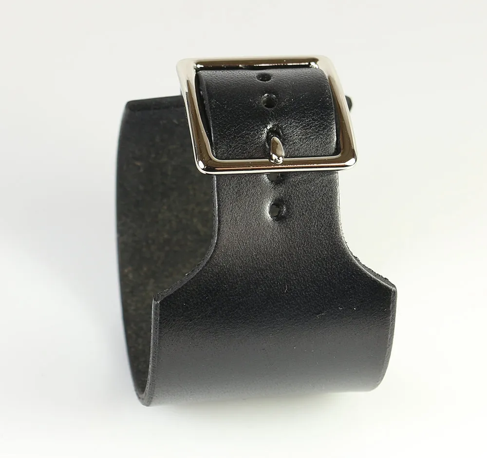 Tapered Die-Cut Leather Wristband