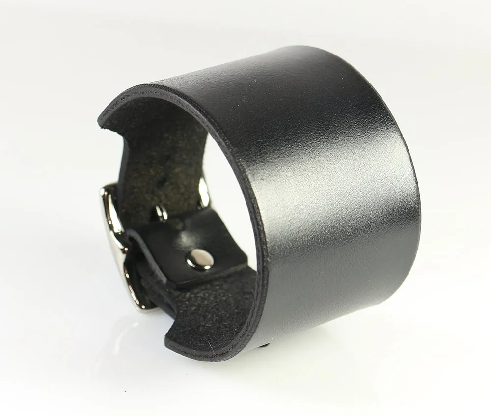 Tapered Die-Cut Leather Wristband