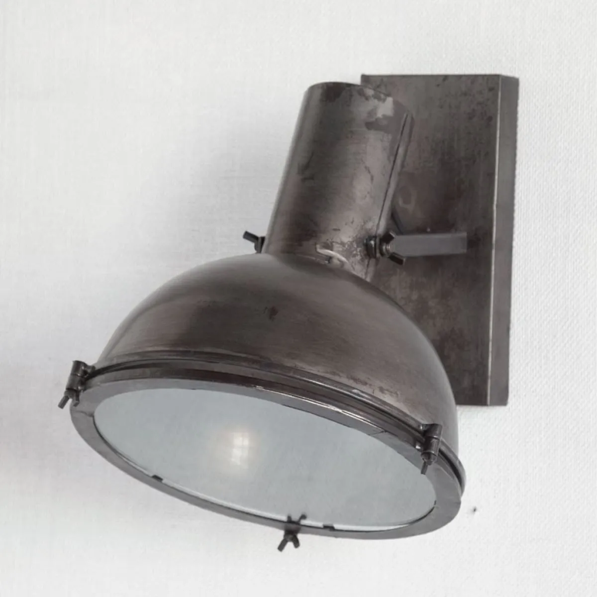 Taza Wall Sconce Gray Metal