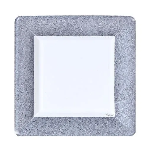 Textures Premium Paper Square Dinnerware