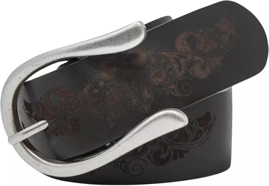 Timberland Women's 35mm Laser Etched Leather Belt