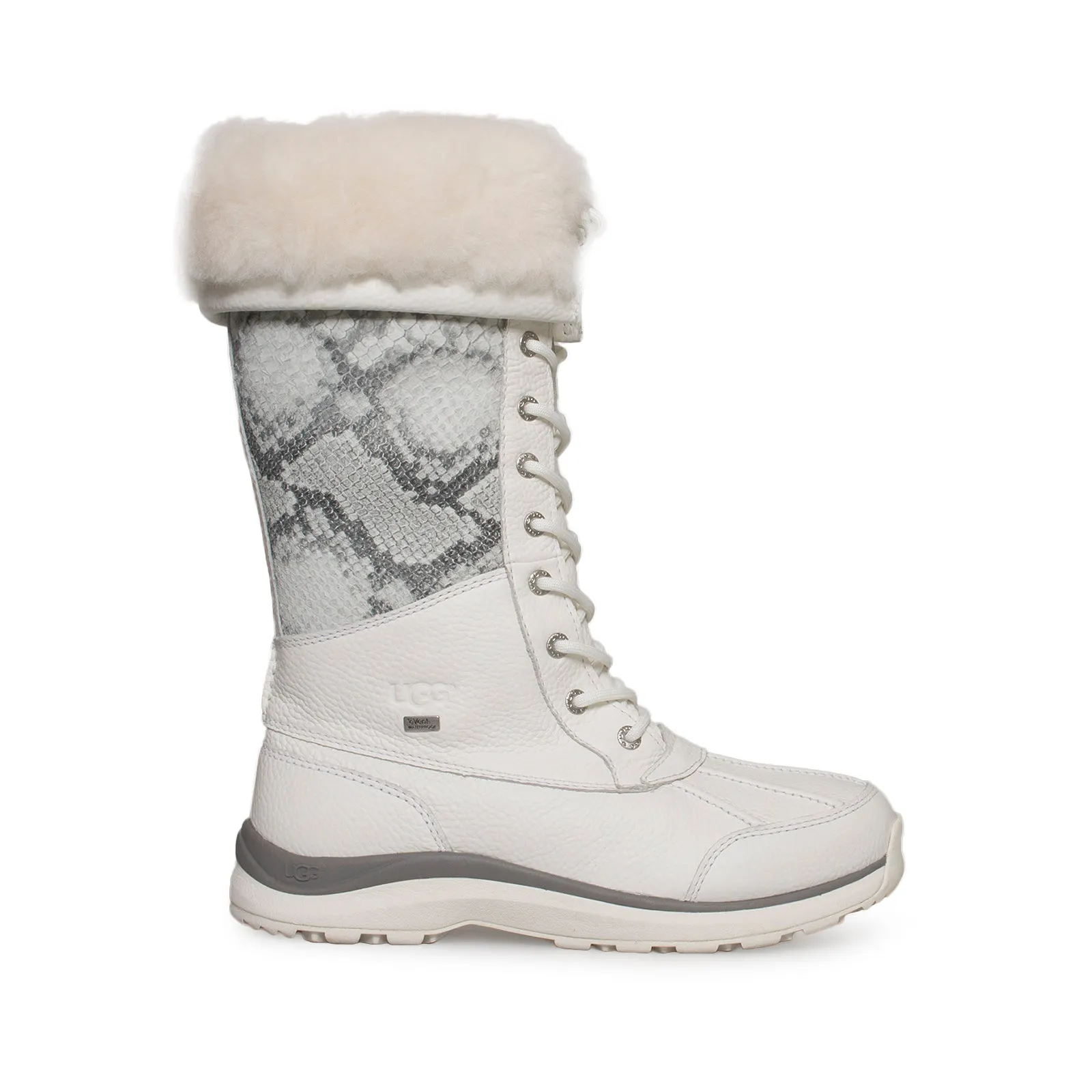 UGG Adirondack Tall III Snake White Boots