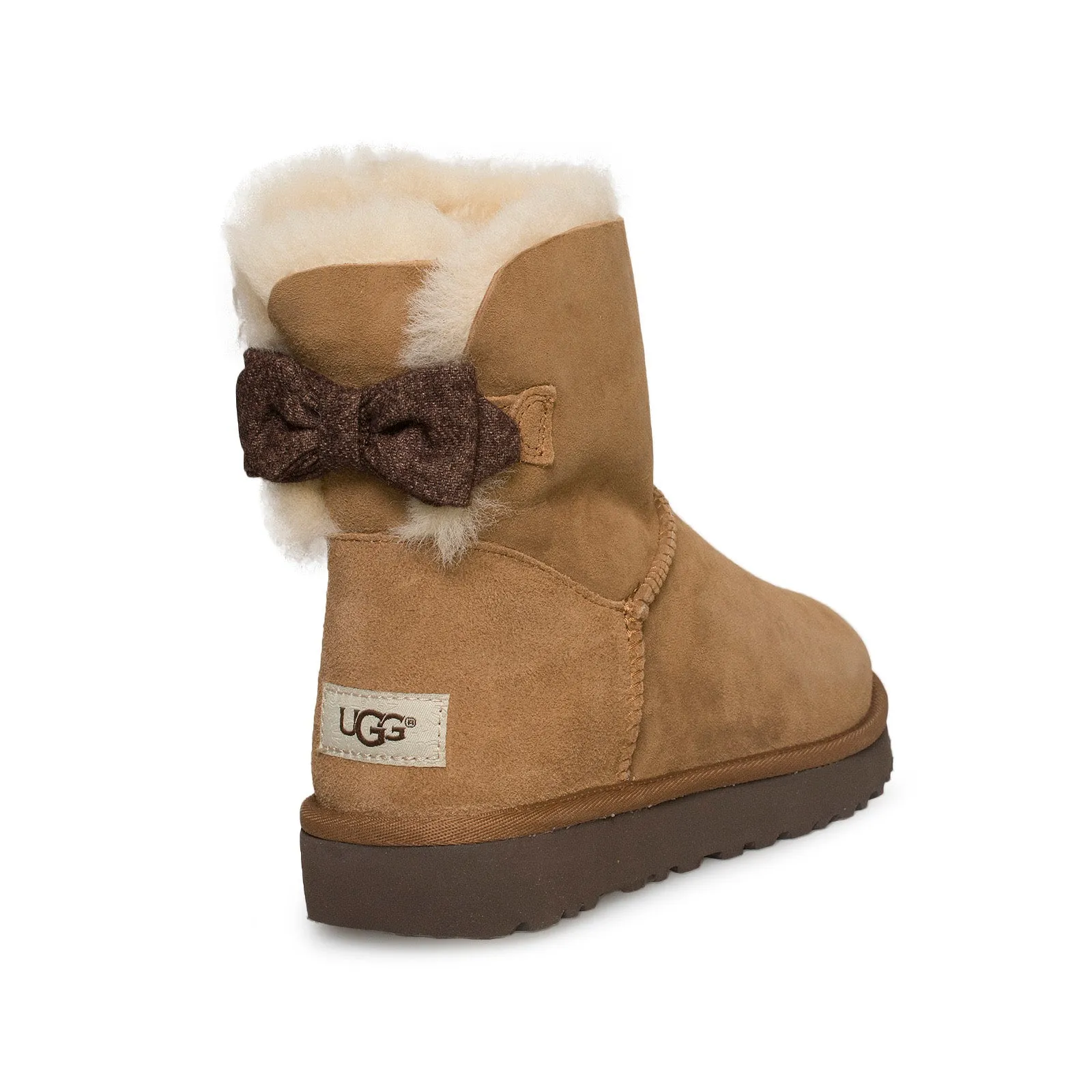 UGG Mini Brigette Bow Chestnut Boots