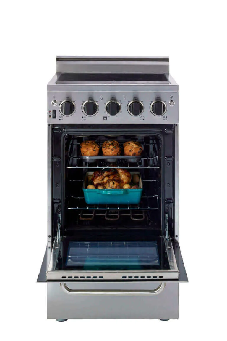 Unique Prestige 20" Stainless Convection Electric Range (SmoothTop)